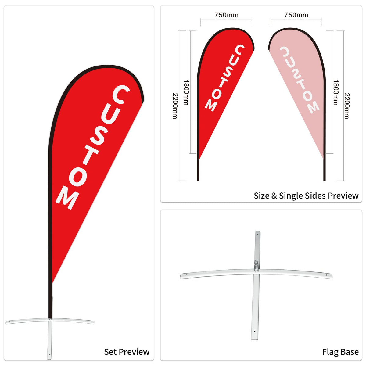 Custom Branded Teardrop Flags Australia