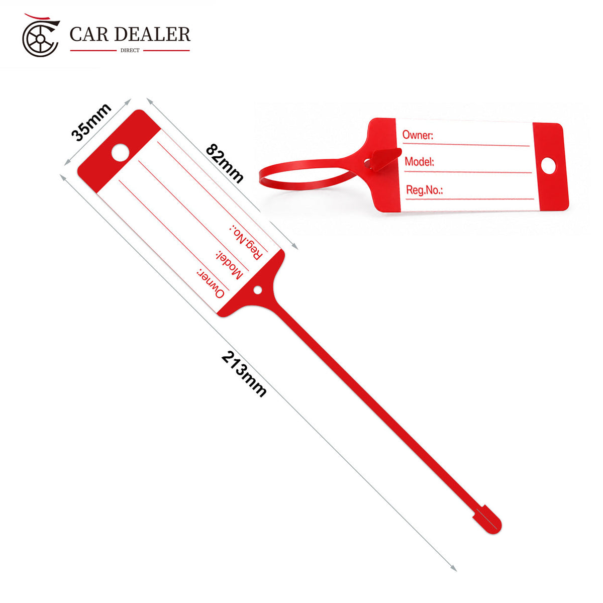 Auto Repair Car Dealer Plastic Key Tags