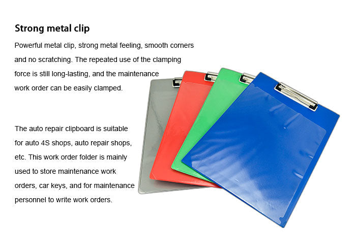 Auto Dealer Metal Order Clipboard With Key Bag