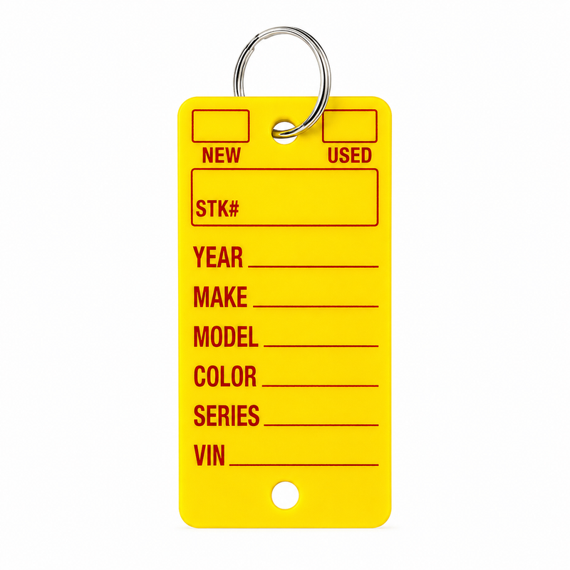 PVC Auto Service Car Dealer Key Tags