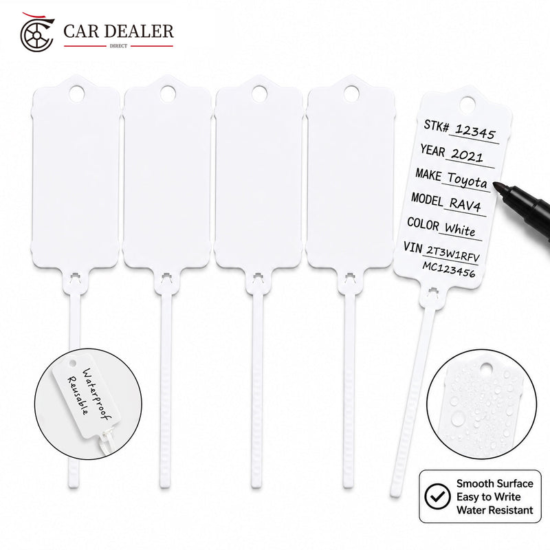 Reusable Plastic Label Tags – Waterproof Tie-On Tags