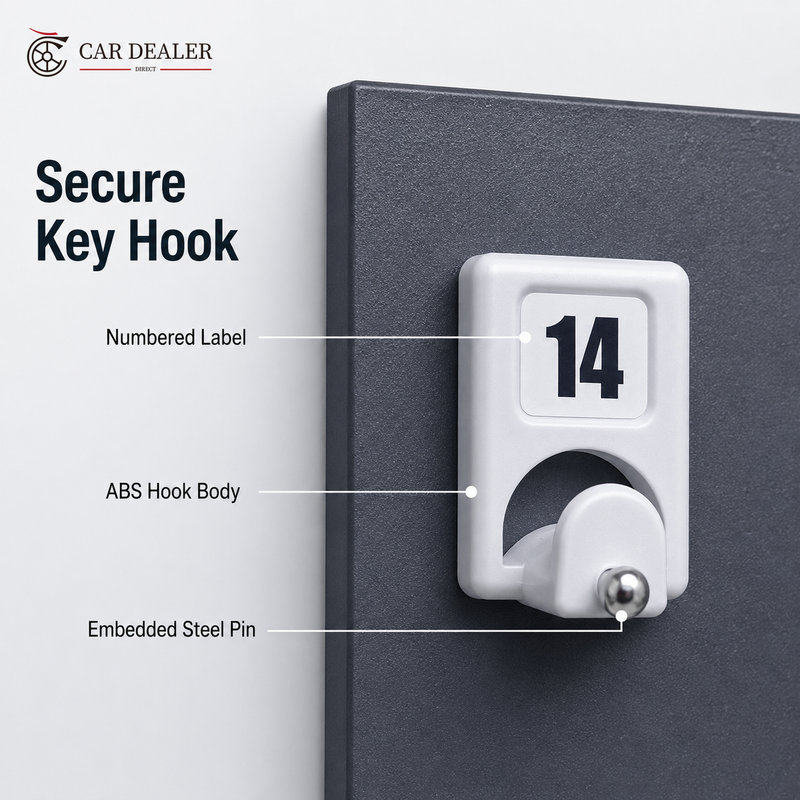 100 Position Key Holder Rack for Dealership Key Management