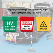 Vehicle High Voltage Warning Sign