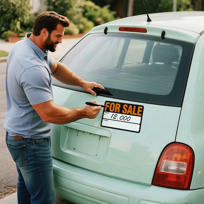 Magnetic For Sale Car Vehicles Sign