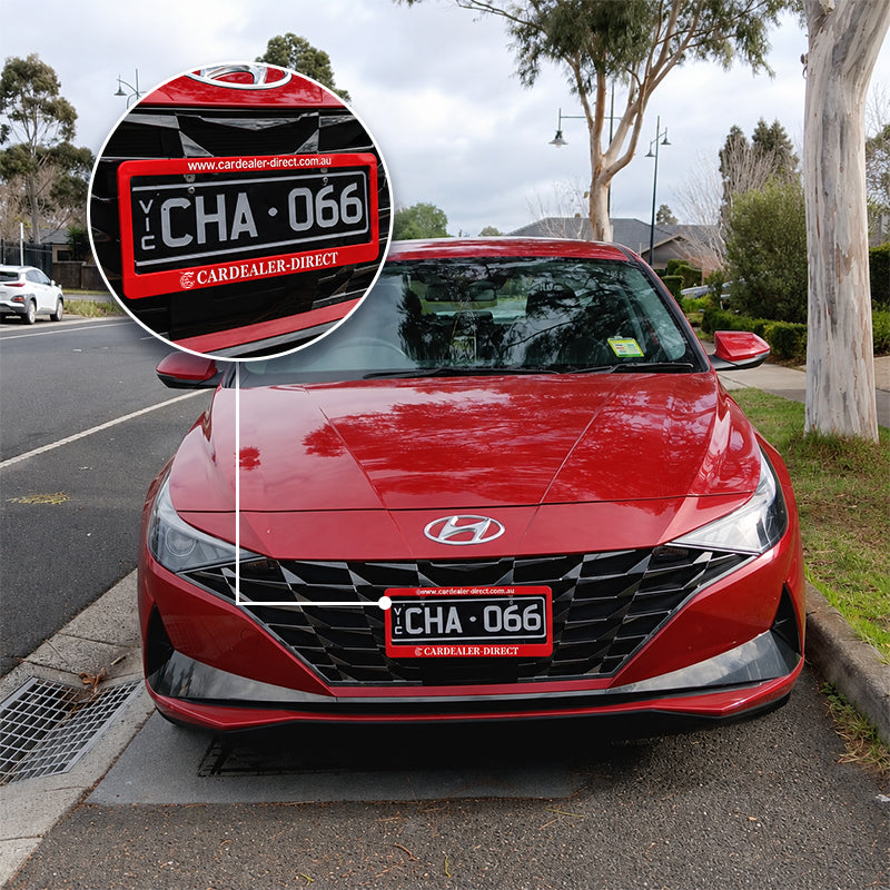 Custom Number Plate Frames for Australian Dealerships