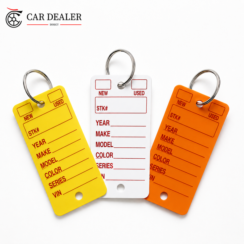 PVC Auto Service Car Dealer Key Tags