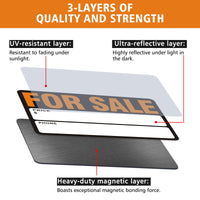Magnetic For Sale Car Vehicles Sign