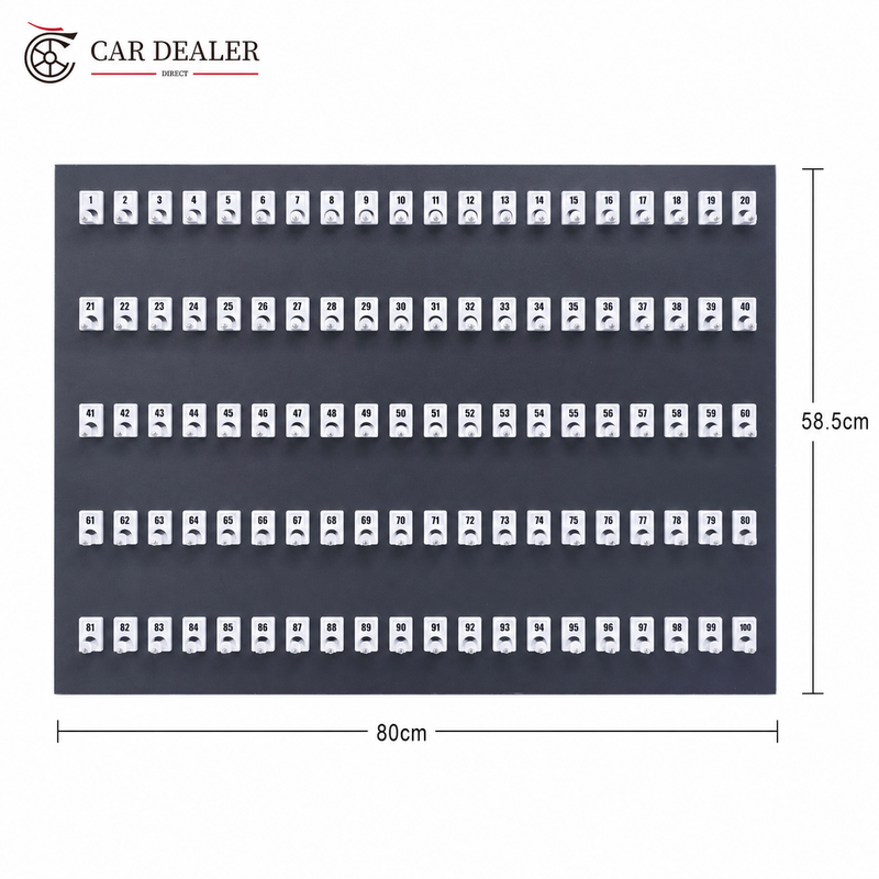 100 Position Key Holder Rack for Dealership Key Management