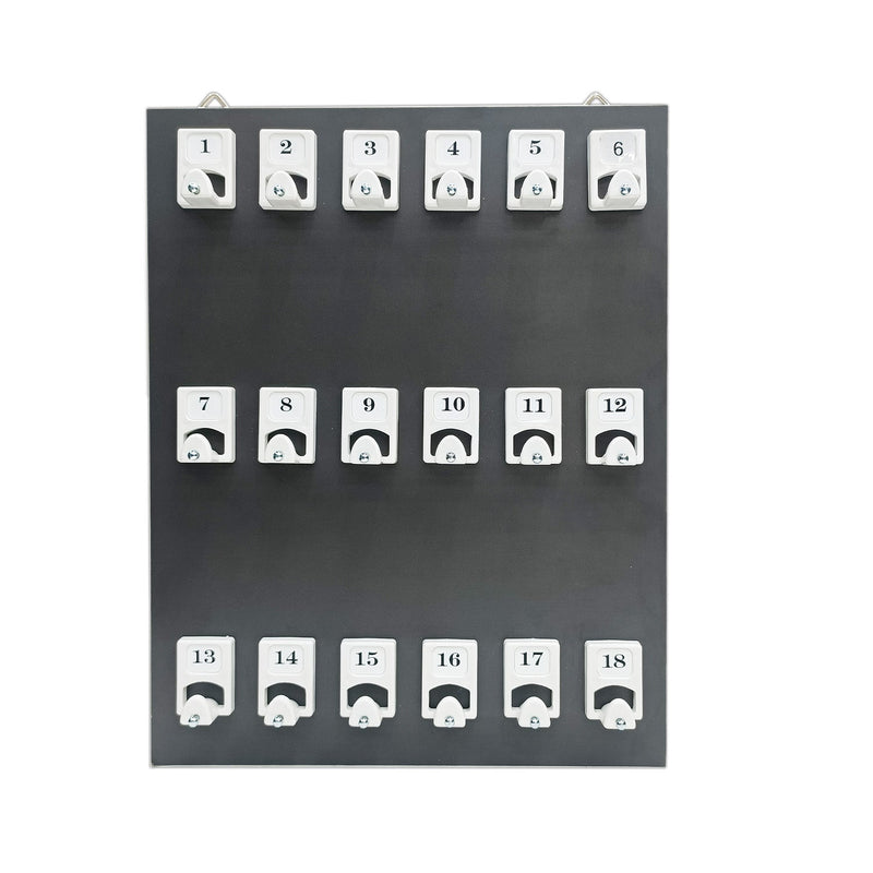 18 Hook Wall Mounted Key Rack Board