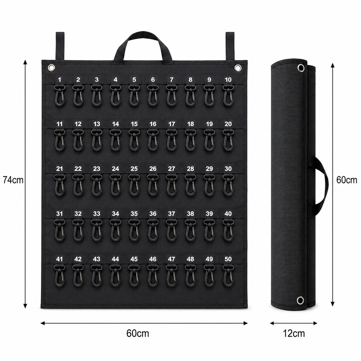 50 Hook Rollable Key Case for AU Dealers