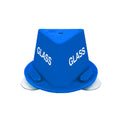 Car Using Number Block Blue Glass