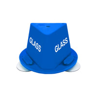 Car Using Number Block Blue Glass