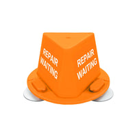 Magnetic Car Top Hats With Suction Cup Orange Repair Waiting