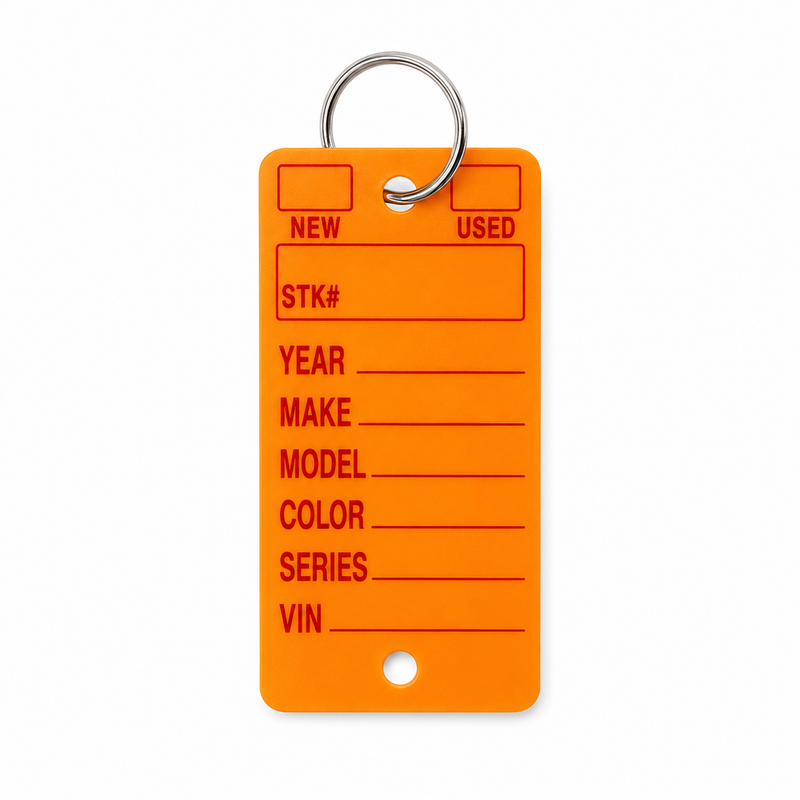 PVC Auto Service Car Dealer Key Tags