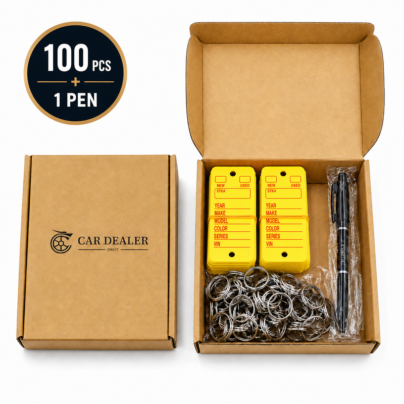 PVC Auto Service Car Dealer Key Tags